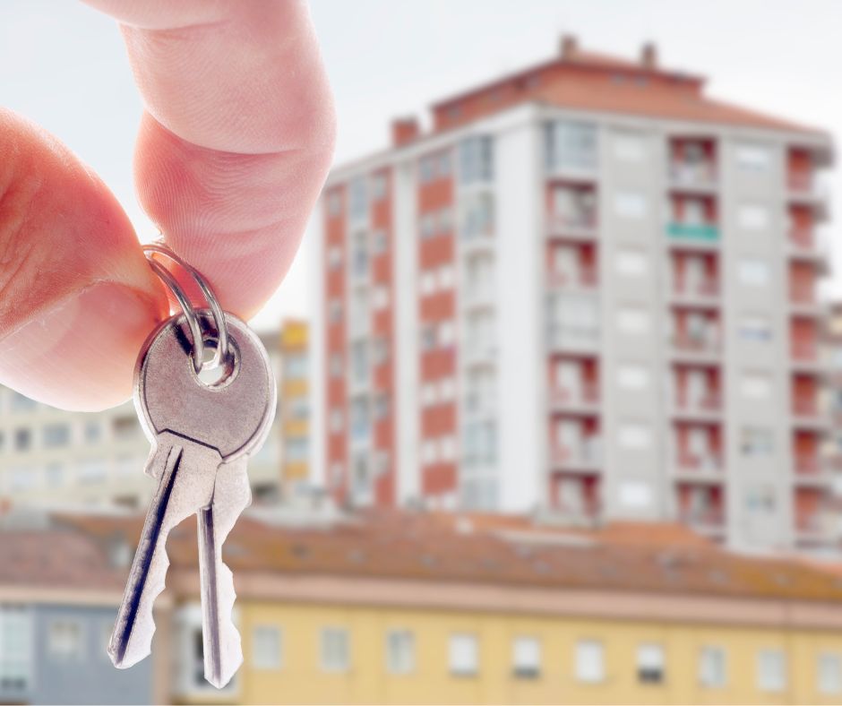 Right to buy - house keys and block of flats